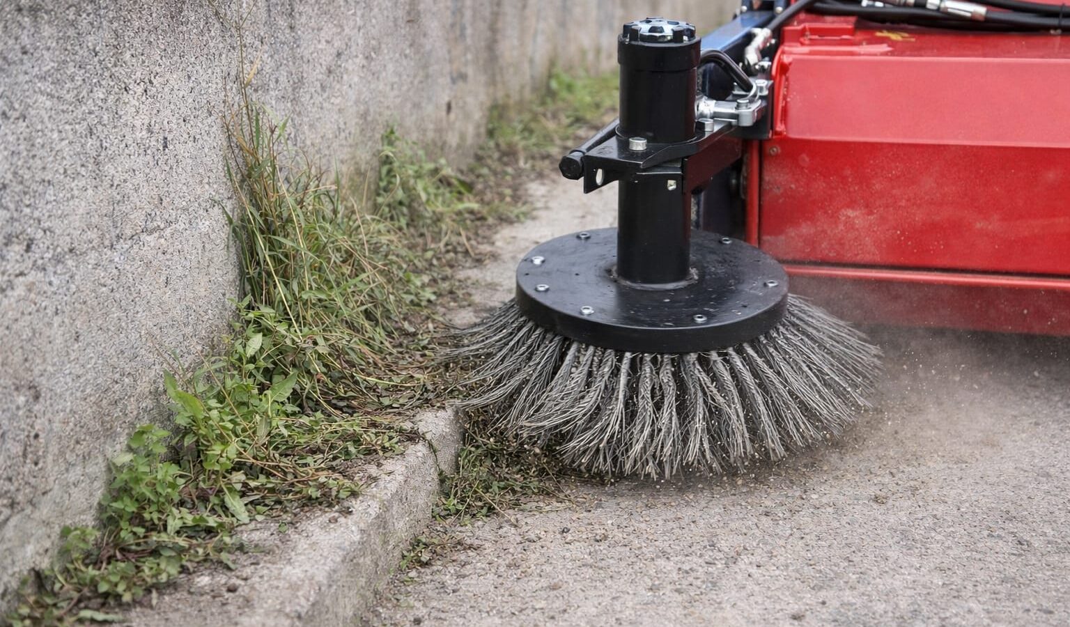 yan fırçalı yol süpürme makinesi