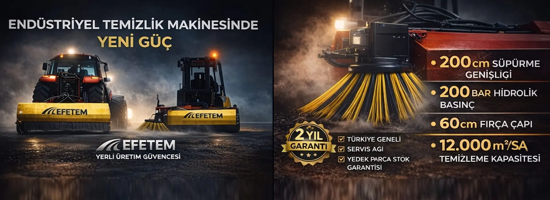 Traktör Arkası Süpürge