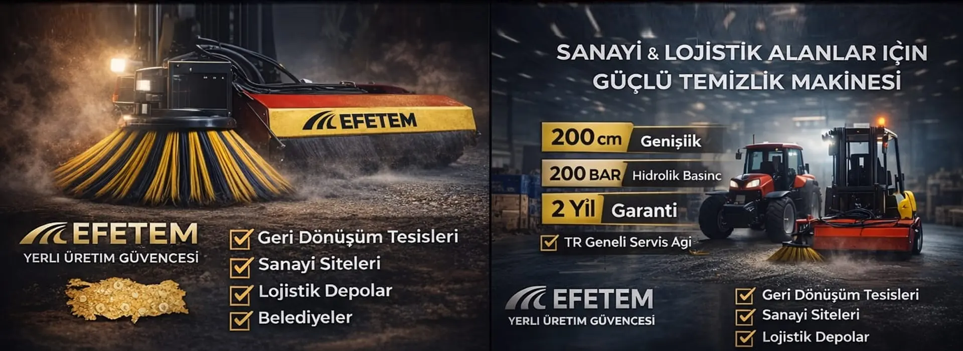 Traktör Arkası Süpürge